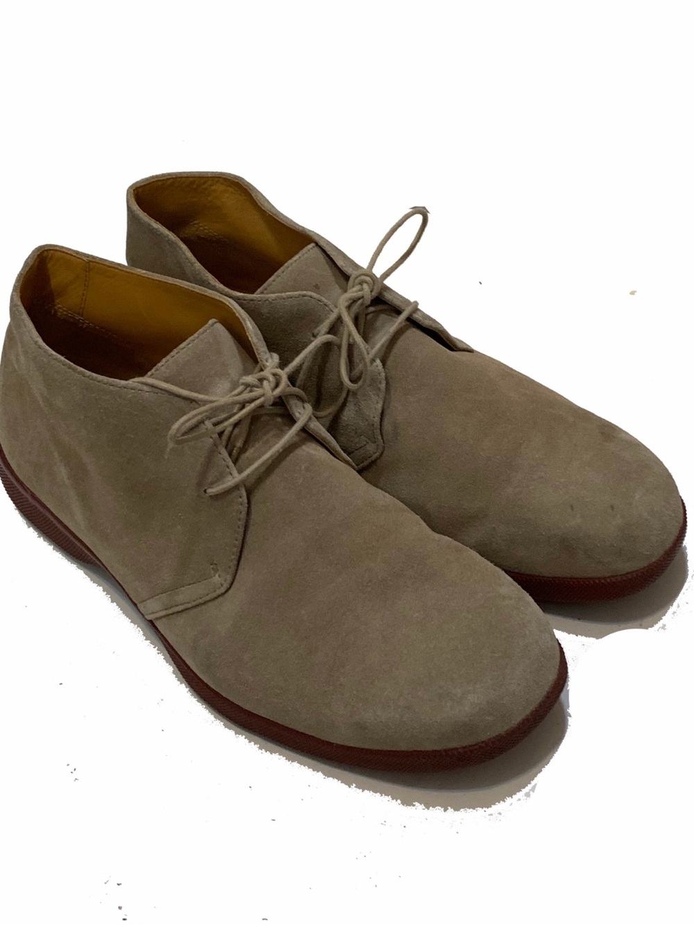 11 / Polo Ralph Lauren Men's Suede Chukka Boots in Taupe